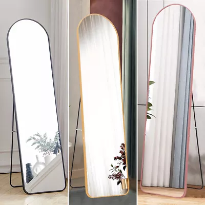 Floor Long Mirror Full Length Standing/Hanging Mirrors Bathroom Bedroom Wardrobe • £35.95