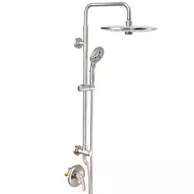 SR SUN RISE 10  Shower System W/ Tub Spout 3 Function Rain Shower & Hand Shower • £161.52