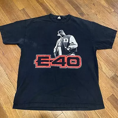 E 40 Rap T Shirt 2000s Black Men’s XL Rap Tee • $124.99