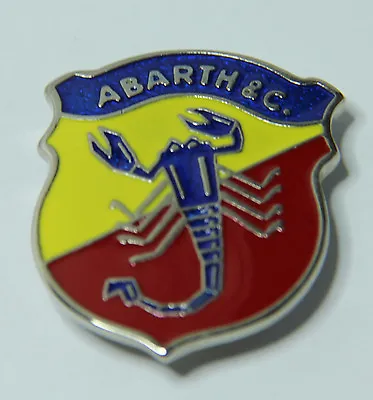 Classic Vintage Fiat Abarth Side Logo Emblem Lacquered Metal Badge Brand New • $57.84