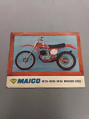 1976 77 MAICO  AW MC 250 / 400/450 OEM Nice Dealer Brochure. • $20