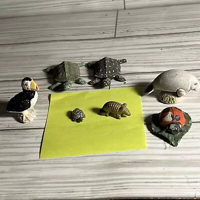 Lot Of 7 Miniature Mixed Animal/Reptile Figurines - Mixed Textures  • $5