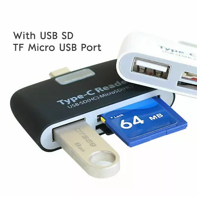 OTG Micro SD Card Reader Adapter USB Type C USB-C For Macbook PC Mobile • $5.91