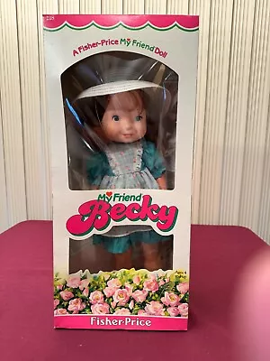 Vintage Fisher Price Vinyl Doll My Friend BECKY DOLL #218 16  1982 NRFB • $36.99