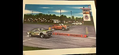 “Minnesota Dragways” By Tim Frederick Drag Racing Mopar Vs Ford • $89