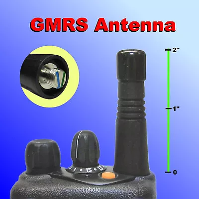 C26 GMRS 2  Tuned Antenna For Motorola CP185 CP125 CP100 CP50 BPR40 GP300 GP350 • $27.50