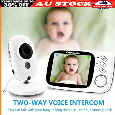 Wireless Video Baby Monitor Security Camera Night Vision Temperature Monitoring • $88.99