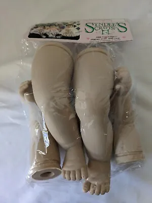 Syndee’s Crafts 1990 Vinyl Heirloom Doll Legs & Arms NOS Large #41001 • $12.82