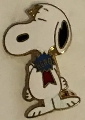 Vintage Snoopy Enamel HERO Pin By Aviva • $10.50