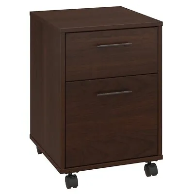Scranton & Co 2-Drawer Wood Mobile File Cabinet In Bing Cherry • $168.99