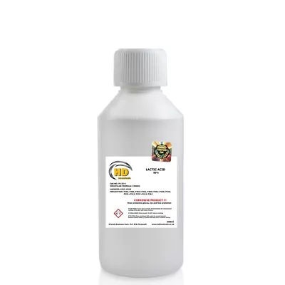 Lactic Acid 80% Food Grade 250ml Acne Skin Peel Brewing Additive E270 FREE PP • £11.99