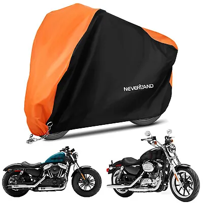 Motorcycle Cover Waterproof Heavy Duty XL For Harley Davidson Sportster 883 1200 • $22.59