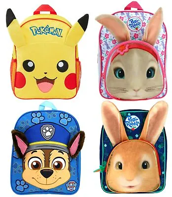 $16.50 • Buy Kids Plush Character Backpack 3D Ears Back To School Bag Kids Rucksack Book Bag