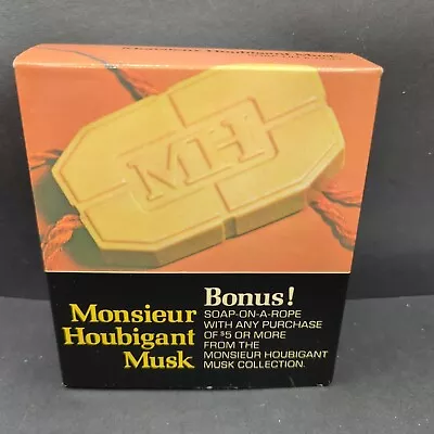 RARE 1970s Vintage Monsieur Houbigant Musk Soap-on-a-Rope 4453S Brand New In Box • $21.50