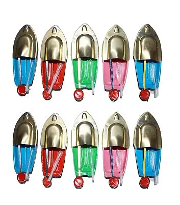 Tin Pop Pop Putt Putt Steam Boat Toy Pack Of 10  Tin Toy Boat Multicolor • $20.63