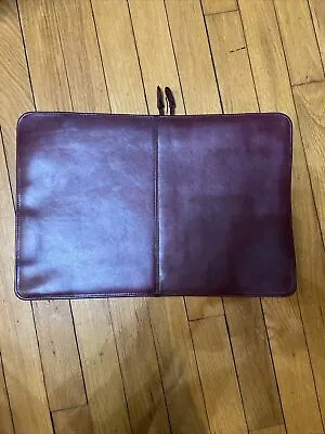 Beautiful Vintage Pink Leather Legal Size Document Briefcase Portfolio Laptop • $50