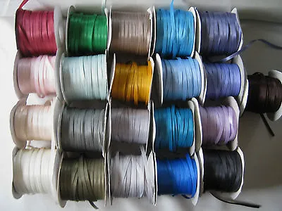 £1.80 • Buy 5mm DOUBLE FACED SATIN RIBBON  3m   Various Colours