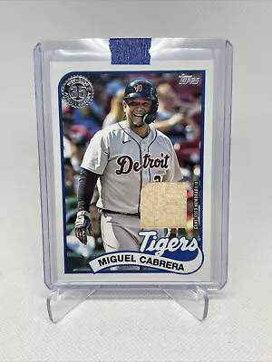 2024 Topps Series 1 MIGUEL CABRERA Detroit Tigers Game Used Baseball Bat Relic • $12.99