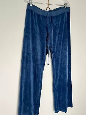 Juicy Couture Vintage Wide Leg Sweatpants In Navy Blue Size XL  • $40