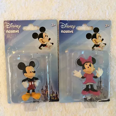 Beverly Hills Teddy Bear Co. Disney Figures: 2.25  Mickey & Minnie Mouse NIP • $12