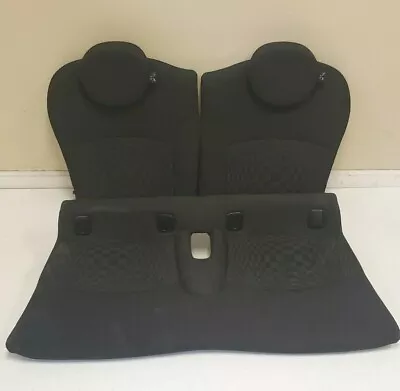 2007-2013 Mini Cooper R56 Rear Back Seat Lower Upper Cushion Cloth Black Oem • $110