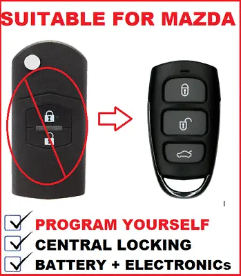 Remote Fob  Key Less For Mazda 2 - 6 - CX7 - CX9  2007 2008 2009 2010 2011 2012 • $32.50