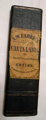 Antique A.W. Faber's Creta Laevis Newly Invented Drawing Chalks In Original Box • $99