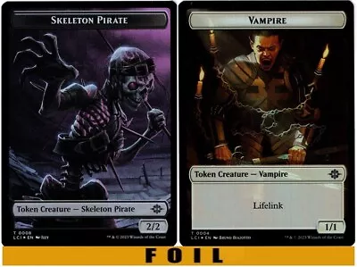 Skeleton Pirate \ Vampire Token | FOIL | The Lost Caverns Of Ixalan - NM MTG • $1.35