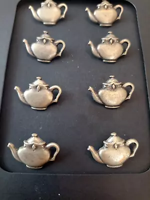 X8 Metal Teapot Buttons 2.5cm • £6