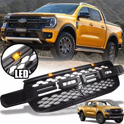 Black Grille LED Fit Ford Next Generation Ranger WILDTRAK XLT SPORT 2022-2023 • $398.98