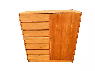 Beautiful Mid Century Danish VM Scandinavian Gentleman's Highboy Dresser Chest • $599.95