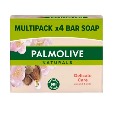 Palmolive Naturals Delicate Care Almond & Milk Bar Soaps Enjoy Soft Glowing Skin • £7.99