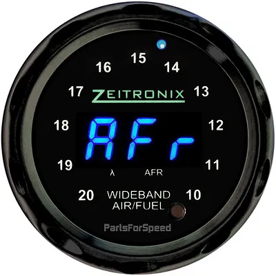 Zeitronix ZR-2 Multi Gauge For Wideband Black / Blue LED • $149.99