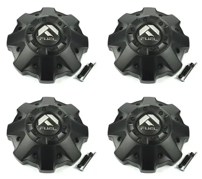 4x NEW Fuel Off-Road Matte Black 5 / 6 Lug Bolt On Wheel Center Caps 1002-48BR • $75