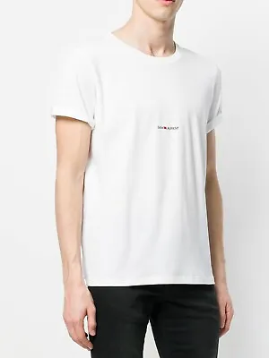 £179.99 • Buy Yves Saint Laurent Core Logo Tee | White | Size Small | 100% Authentic