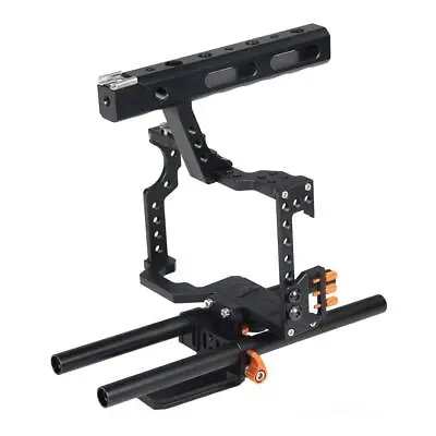 £61.16 • Buy DSLR Rod Rig Camera Video Holder Mount Stabilizer Cage + Handle Grip For   A7