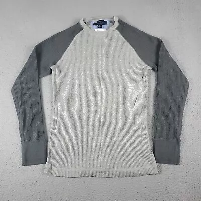 $18.95 • Buy Tommy Hilfiger T Shirt Mens Small Gray Thermal Knit Casual Long Sleeve Adult