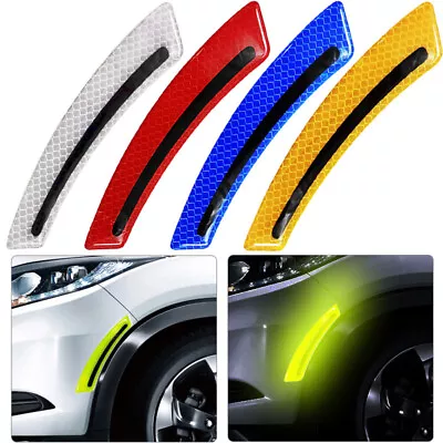 2pcs Reflective Car Fender Bumper Safety Warning Strip Tape Reflector Sticker • $6.99