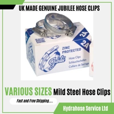 £3.60 • Buy Genuine Jubilee Clip Mild Steel Hose Clip Pipe Clamp Worm Drive - Rapid Dispatch