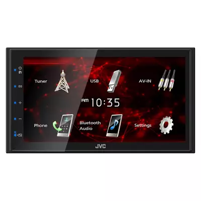 JVC KW-M180BT 2-DIN Bluetooth Digital Multimedia Receiver W/ 6.8  Touchscreen • $159.95