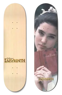 Madrid X Labyrinth 8  Sarah Jennifer Connelly Natural Top Veneer Skateboard Deck • $79.95