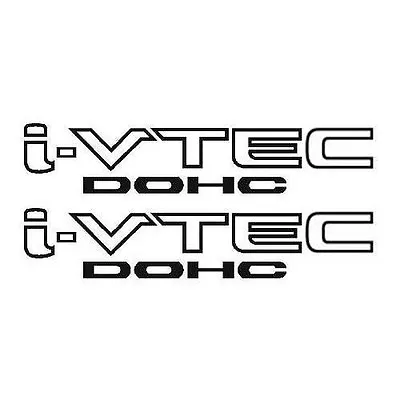 [#37] 2x Black I-VTEC DOHC Vinyl Decal Stickers Emblem Honda Acura Ivtec • $5.99