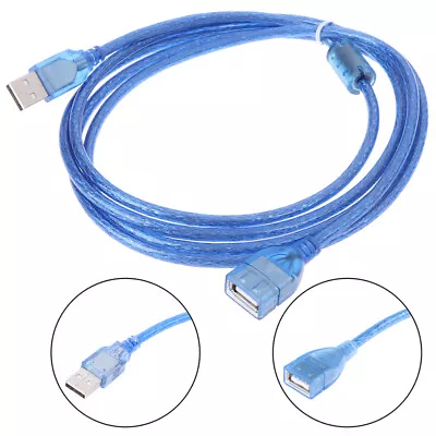 $2.59 • Buy 1Pc USB 2.0 Extension Extender Cable Male To Female Cord Adapter 0.3/0.5/1^M2