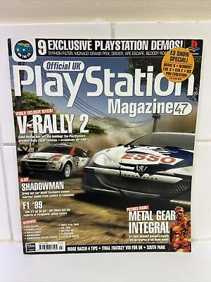 Official UK PlayStation Magazine Issue 47 With Poster July 1999 PS1 • £6.99