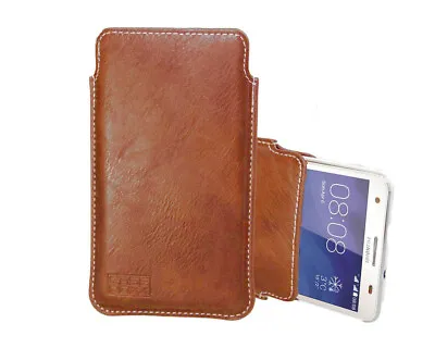Caseroxx Business-Line Case For Huawei Ascend G510 In Brown Made Of Faux Leather • $17.95
