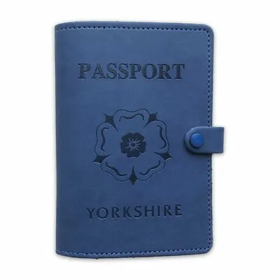 NEW Yorkshire White Rose Faux Leather Passport Cover - Great Gift! - Travel • £9.95