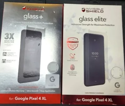 Zagg Tempered Glass+ Or Elite Screen Protector For Google Pixel 4 XL Clear • $7.99