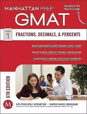 GMAT Fractions Decimals & Percents; Manhattan - 9781941234020 Prep Paperback • £3.58