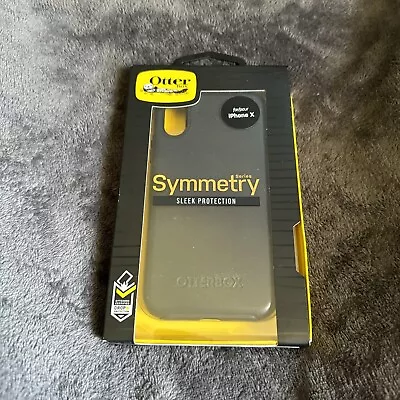 OtterBox 77-57081 Symmetry Durable Case For Apple IPhone X - Black Ultra Slim • $10.99