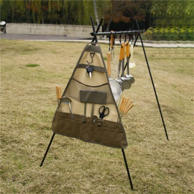 £15.23 • Buy Camping Equipment Outdoor Tableware Spoon Fork Picnic Storage Hanging Bag Travel